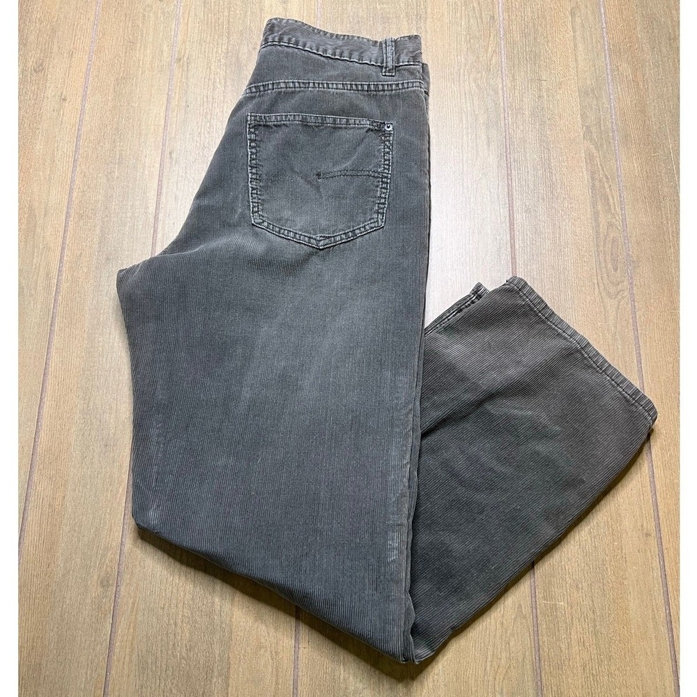 Calvin Klein Jeans Pants Mens 33 Gray Straight Leg‎ Corduroy Vintage 90s Casual